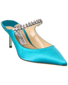 JIMMY CHOO: Синие сабо  Bing 65