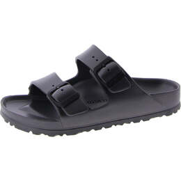 Birkenstock: Серебристые сандалии  Arizona Eva