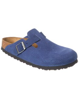 Birkenstock: Синие сабо  Boston