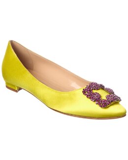 Manolo Blahnik: Жёлтые балетки  Hangisi