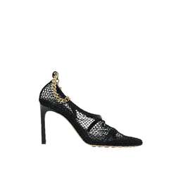 Bottega Veneta: Чёрные босоножки 