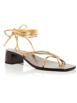 Loeffler Randall: Золотые босоножки 