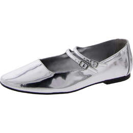 Steve Madden: Серебристые балетки 