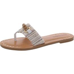 Steve Madden: Белые шлёпанцы 