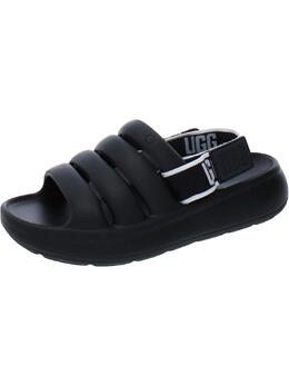 UGG: Чёрные сандалии 
