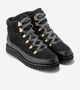 Cole Haan: Чёрные ботинки 
