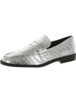 Steve Madden: Серебристые мокасины 