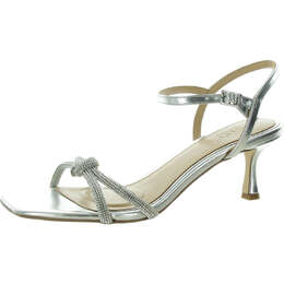 Badgley Mischka: Серебристые туфли 