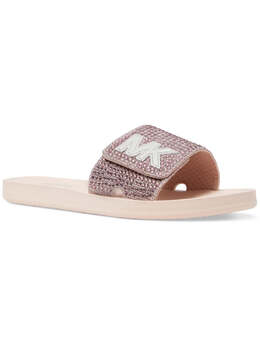 MICHAEL Michael Kors: Розовые шлёпанцы 