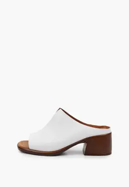 Pierre Cardin: Белые сабо 