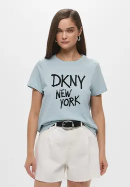 DKNY: Голубая футболка 