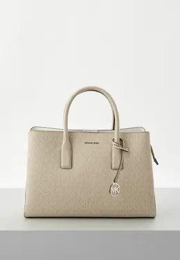 Michael Michael Kors: Бежевая сумка 