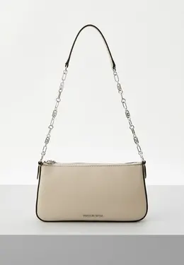 Michael Michael Kors: Бежевая сумка 