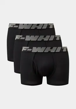 Off-White: Чёрные трусы 