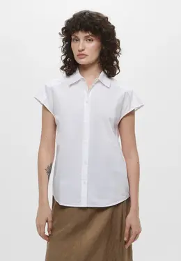 Trussardi: Белая блуза 