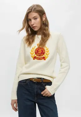 Sporty & Rich: Бежевый свитер 