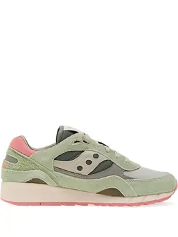 Saucony: Зелёные кроссовки  Shadow