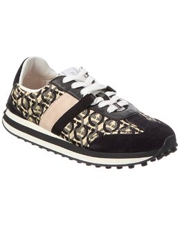 Salvatore Ferragamo: Чёрные кроссовки  Gancini