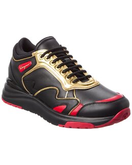 Salvatore Ferragamo: Чёрные кроссовки 