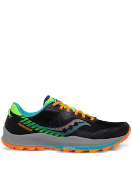 Saucony: Чёрные кроссовки  Peregrine 11
