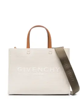 Givenchy: Светлая сумка-шоппер  G