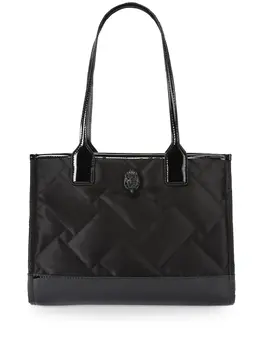 Kurt Geiger London: Чёрная сумка-шоппер 