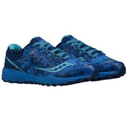 Saucony: Голубые кроссовки  Peregrine 7