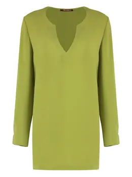 Max Mara: Зелёная блуза 