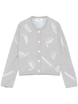 Thom Browne: Светлый кардиган 