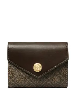 Tory Burch: Коричневый кошелёк 
