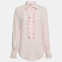 Gucci: Розовая блуза 