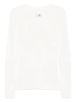 MM6 Maison Margiela: Белый кардиган 