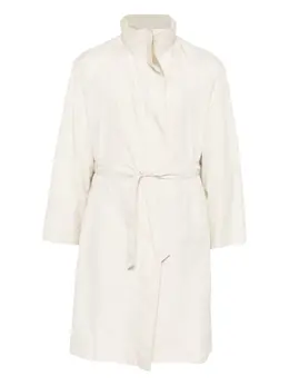 Issey Miyake Pre-Owned: Светлое пальто 
