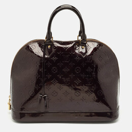 Louis Vuitton: Бордовая сумка 