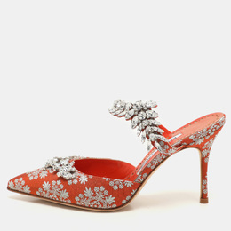 Manolo Blahnik: Оранжевые сабо 