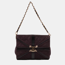 Chanel: Фиолетовый клатч 