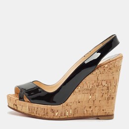 Christian Louboutin: Чёрные сандалии 