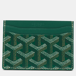 Goyard: Зелёный картхолдер 