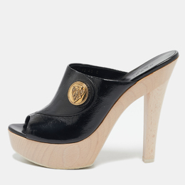 Gucci: Чёрные сабо 