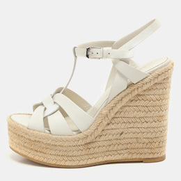 Saint Laurent Paris: Белые мокасины  Espadrille