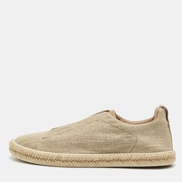 Ermenegildo Zegna: Бежевые кроссовки  Triple Stitch