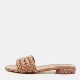 Gianvito Rossi: Бежевые сандалии 