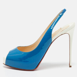 Christian Louboutin: Голубые сандалии 