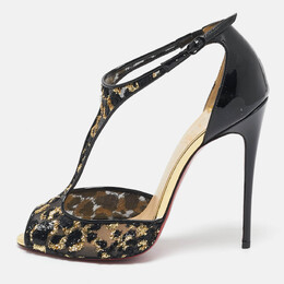 Christian Louboutin: Чёрные сандалии 