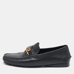 Versace: Чёрные туфли  Greca