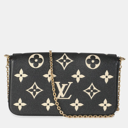 Louis Vuitton: Чёрная сумка  Pochette