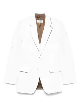 MM6 Maison Margiela: Белый жакет 