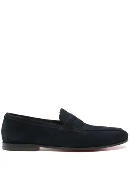 Santoni: Синие туфли 