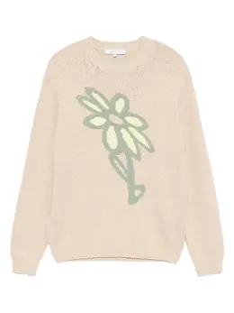 Maison Kitsuné: Бежевый свитер 