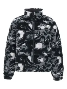 The North Face: Чёрная куртка  Logo